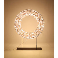 LED XMAS WREATH ON STAND